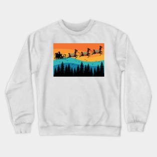 Retro Christmas Llama Alpaca Vintage Christmas Xmas Crewneck Sweatshirt